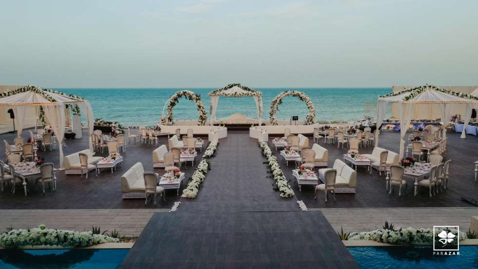 A Charming Seascape Wedding in Qatar