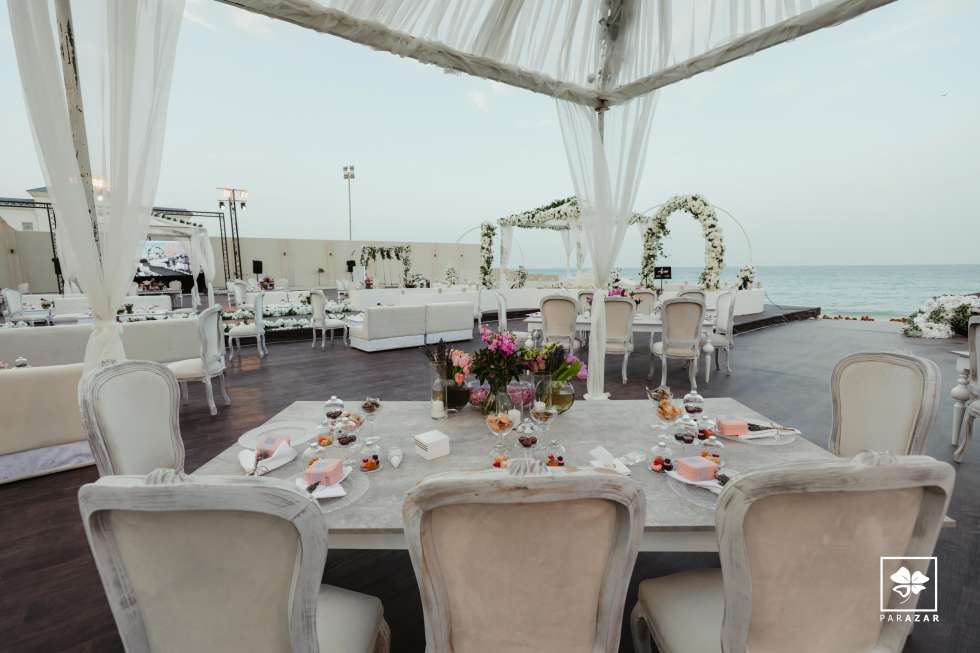 A Charming Seascape Wedding in Qatar