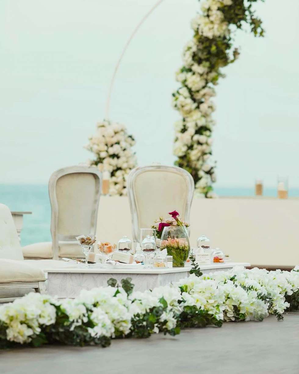 A Charming Seascape Wedding in Qatar