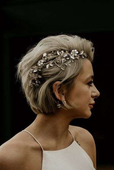 Beautiful Bridal Hairstyles For Short Hair