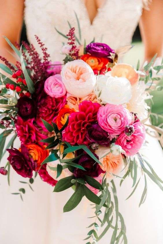 Bright and Colorful Wedding Bouquets for Summer