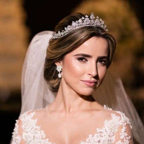 Bridal Hairstyle Ideas with Royal Tiaras