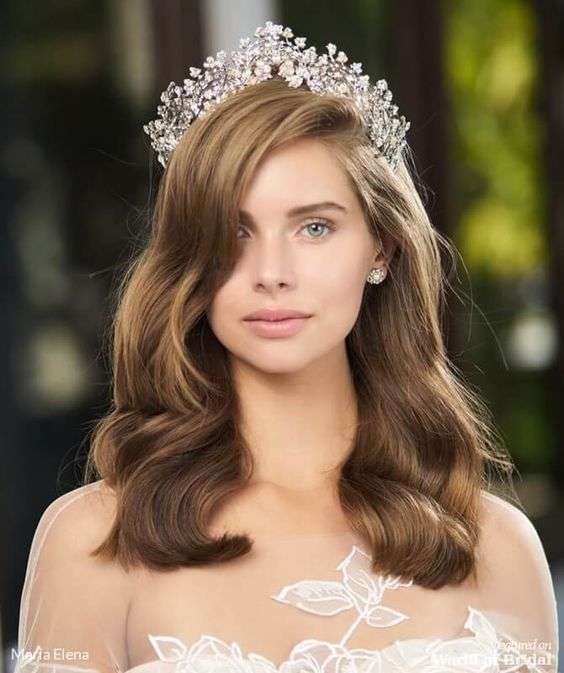 Bridal Hairstyle Ideas with Royal Tiaras