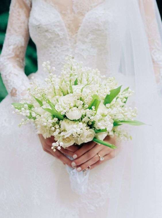 Pretty White Wedding Bouquet Ideas