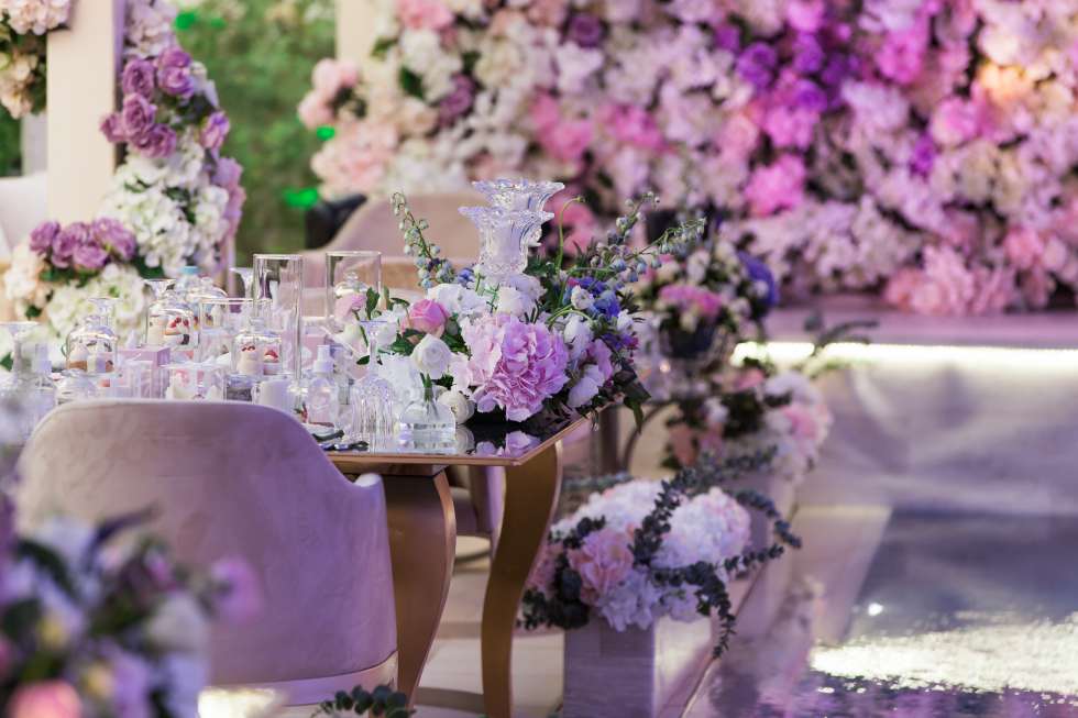 A Whimsical Purple Wedding in Qatar