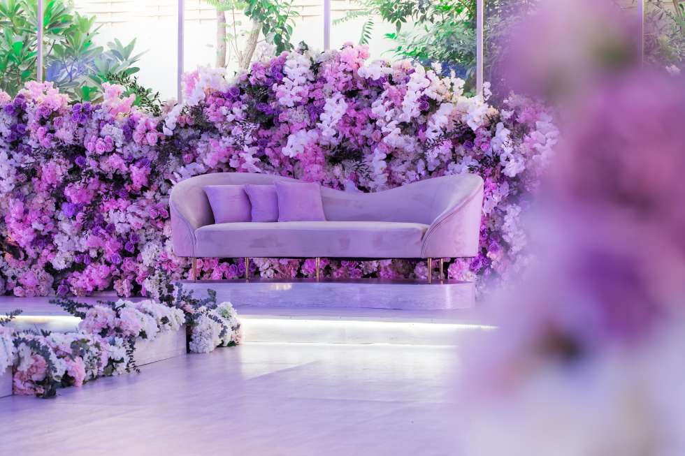 A Whimsical Purple Wedding in Qatar