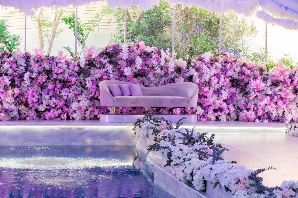 A Whimsical Purple Wedding in Qatar