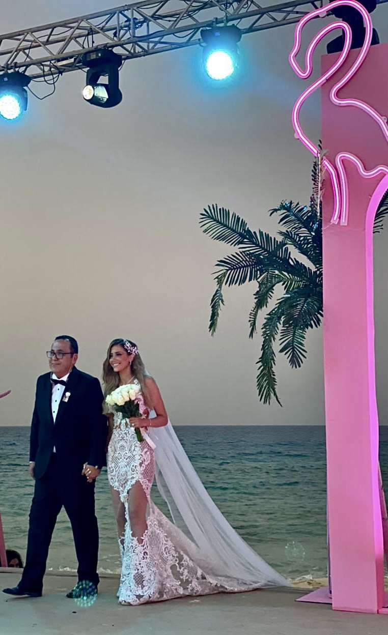 A Fun Color Block Wedding in Egypt