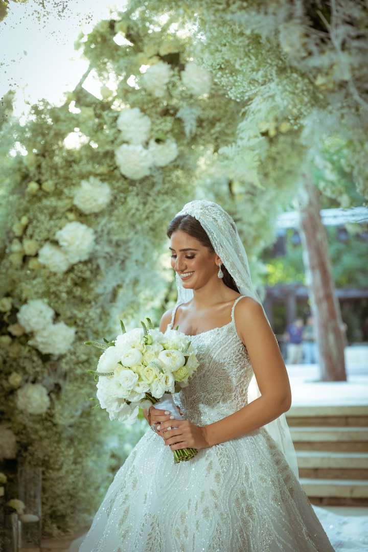 A Classy All White Wedding in Amman