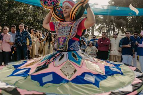 A Fun Colorful Indian Wedding in Dubai