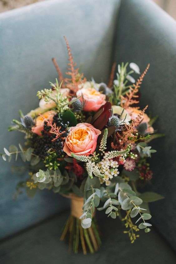 30 Lovely Fall Wedding Bouquets