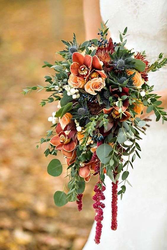 30 Lovely Fall Wedding Bouquets