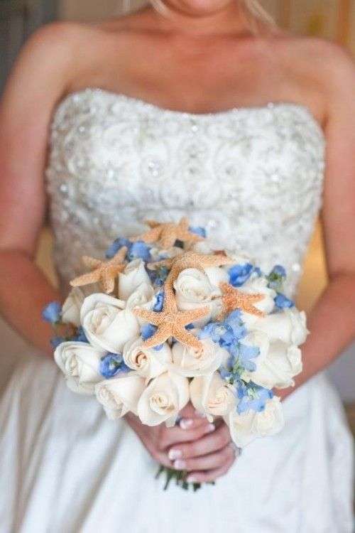 Peach and blue wedding theme