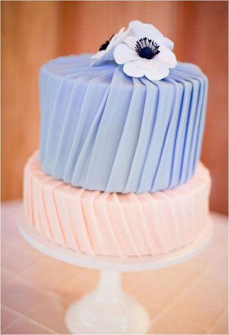 Peach and blue wedding theme