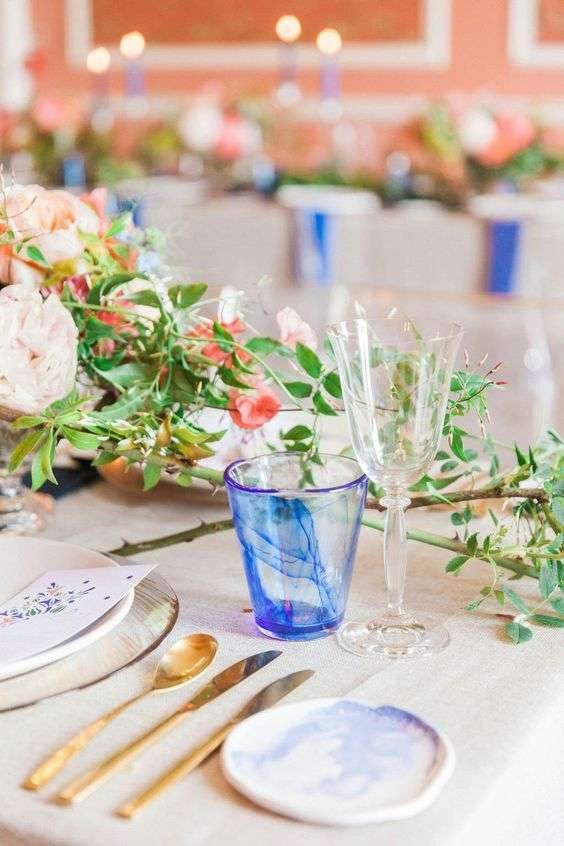 Your Wedding in Colors:  Peach and Blue