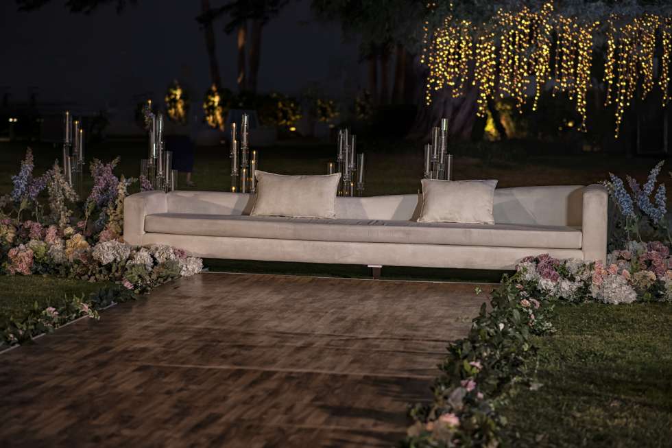 حفل زفاف رومانسي في الدوحة 