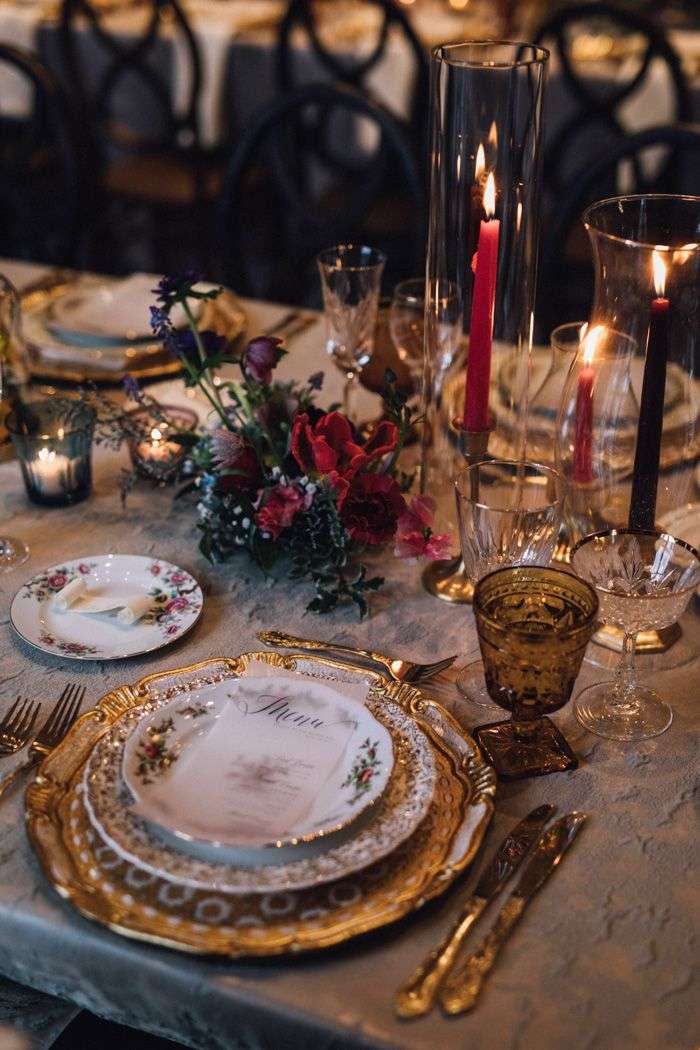 A Baroque-Themed Wedding for Winter