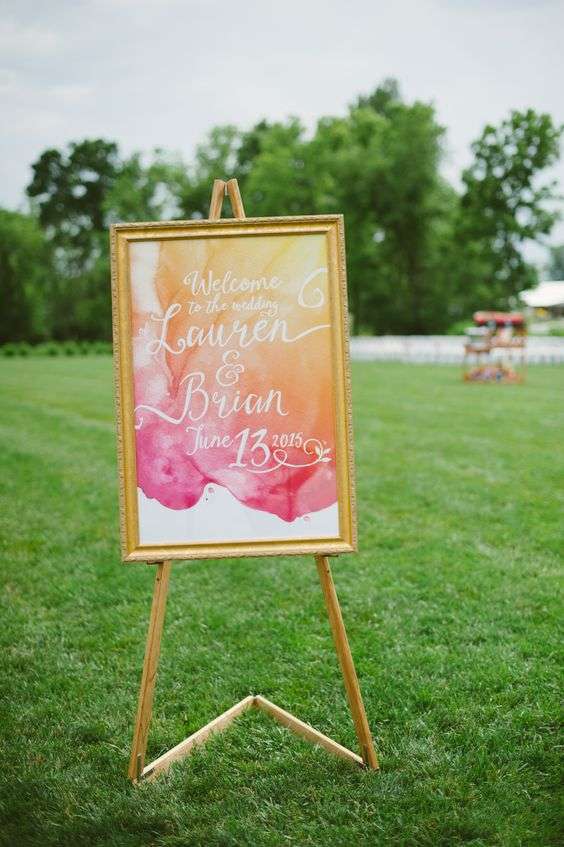 ثيم الألوان المائية لحفل زفافك