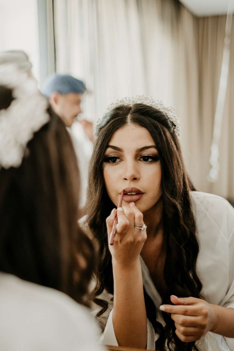 Maysoon Bastoni getting ready for her wedding 