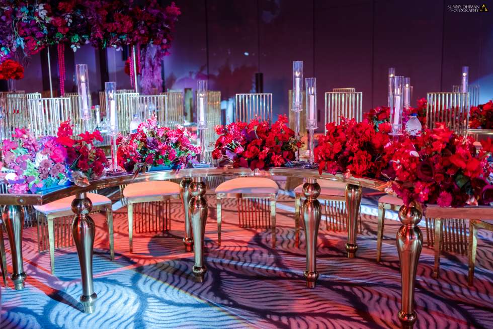 A Romantic Red Wedding in Dubai