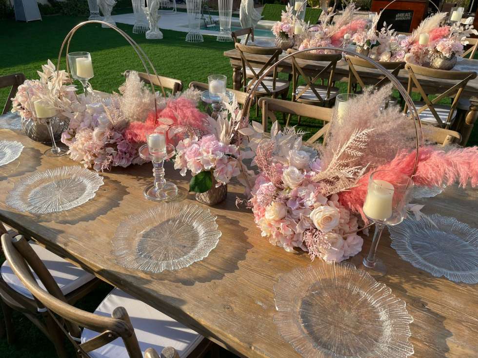 An Enchanting Pink Garden Wedding in UAE