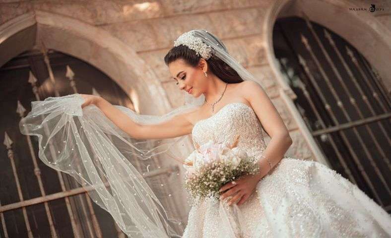 A Gold and Blush Wedding in Syria