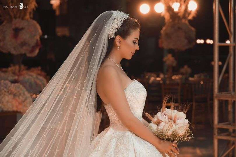 A Gold and Blush Wedding in Syria