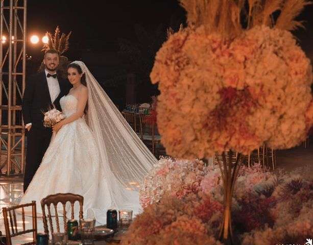 A Gold and Blush Wedding in Syria