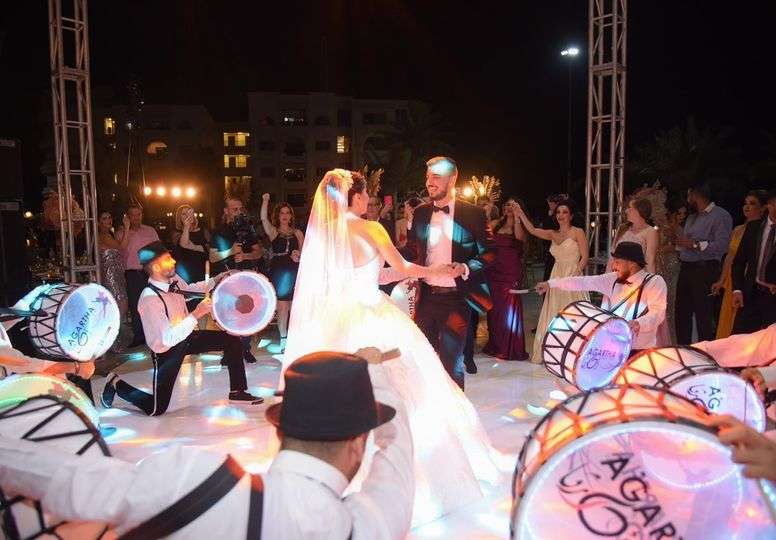 A Gold and Blush Wedding in Syria