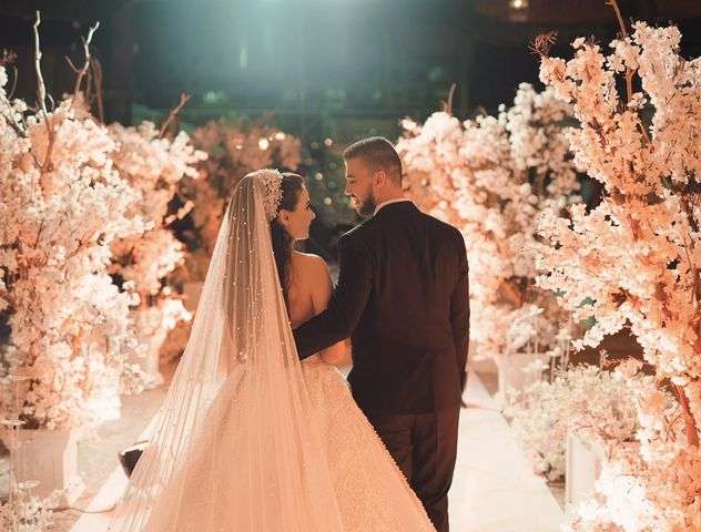 A Gold and Blush Wedding in Syria