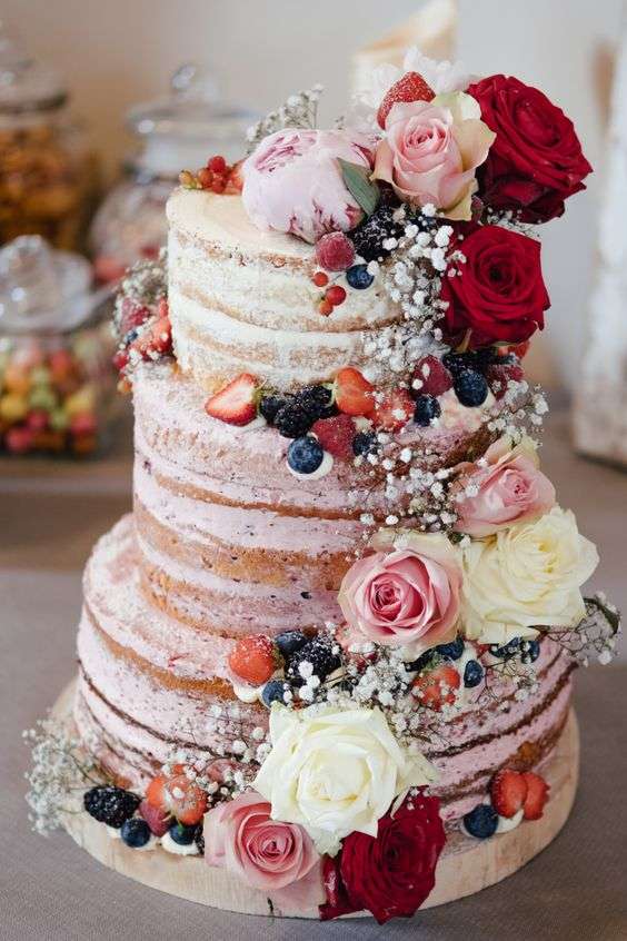 Beautiful Semi Naked Wedding Cakes