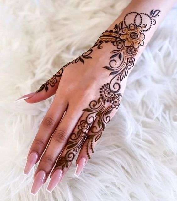 Mehndi Design Mandala Henna Tattoo For Women Girl Temporary Body Tatto –  Temporarytattoowala