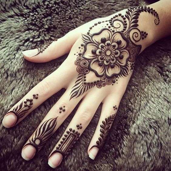 Festival Special rose flower henna design | Beautiful henna rose design ...  | Floral henna designs, Henna art designs, Mehndi designs for hands