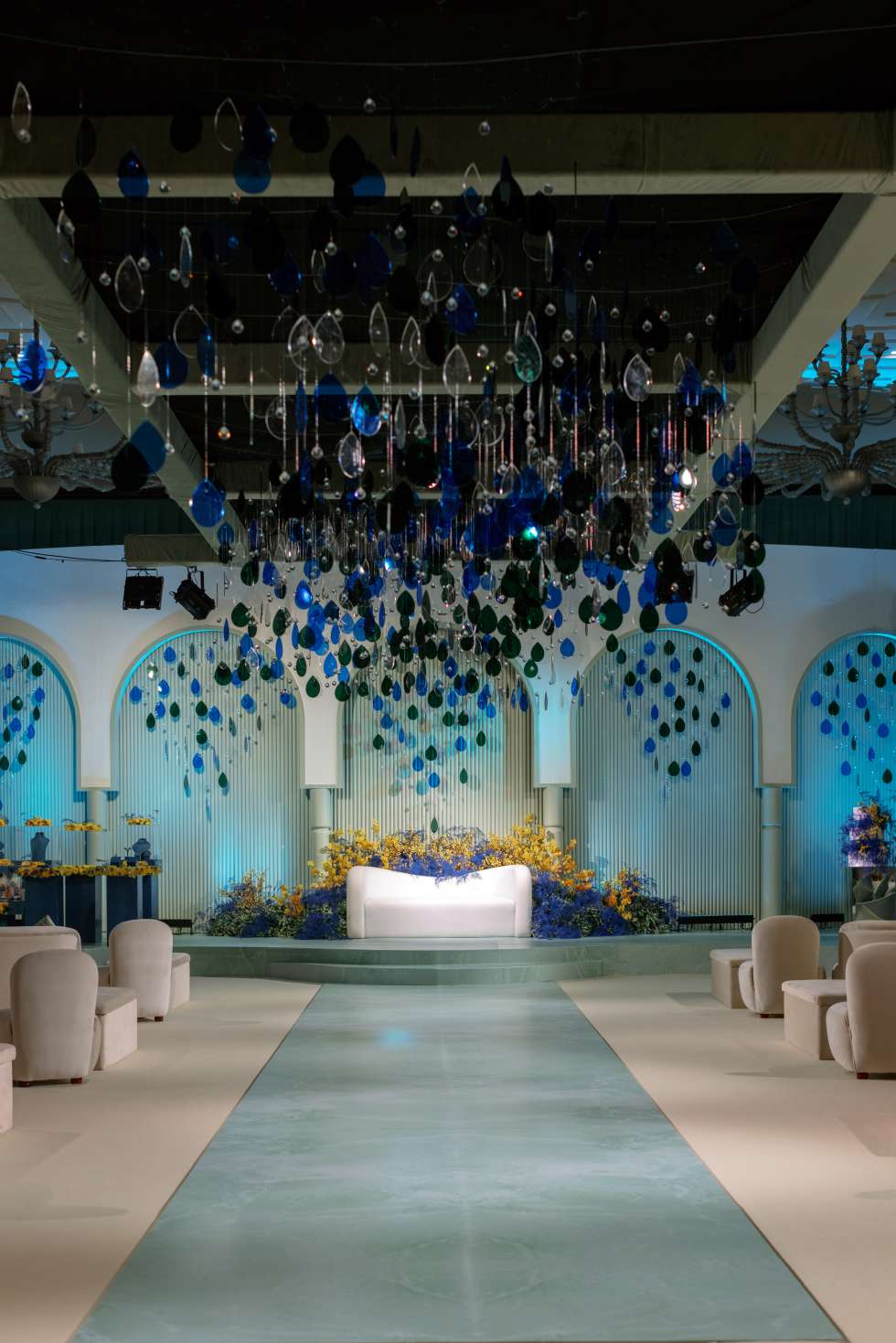 A Crystal Blue Engagement Party in Dubai