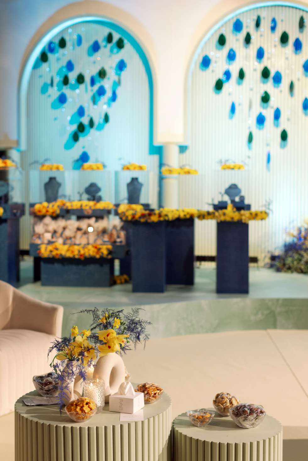 A Crystal Blue Engagement Party in Dubai