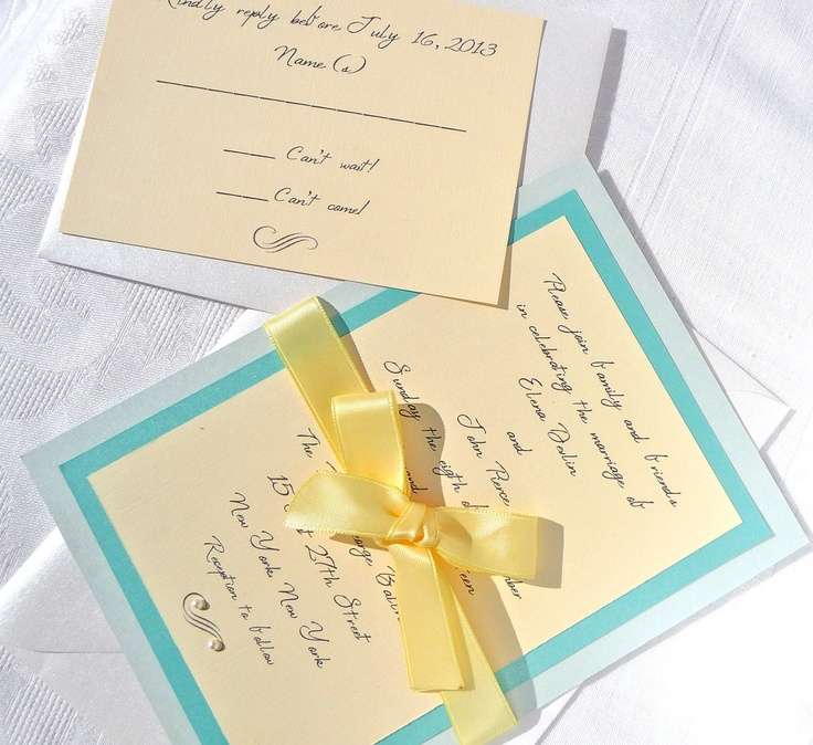 Your Wedding in Colors: Aqua and Yellow