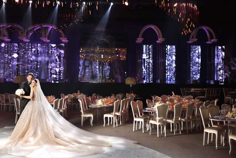 حفل زفاف ملكي خيالي في لبنان