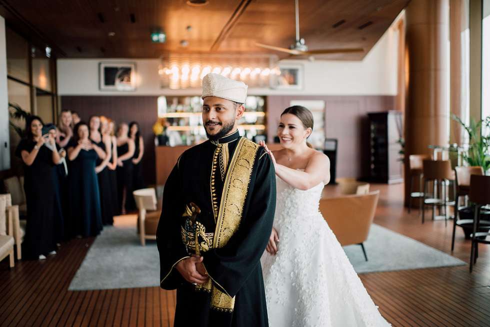 A Culturally-Mixed Black & White Destination Wedding in Dubai
