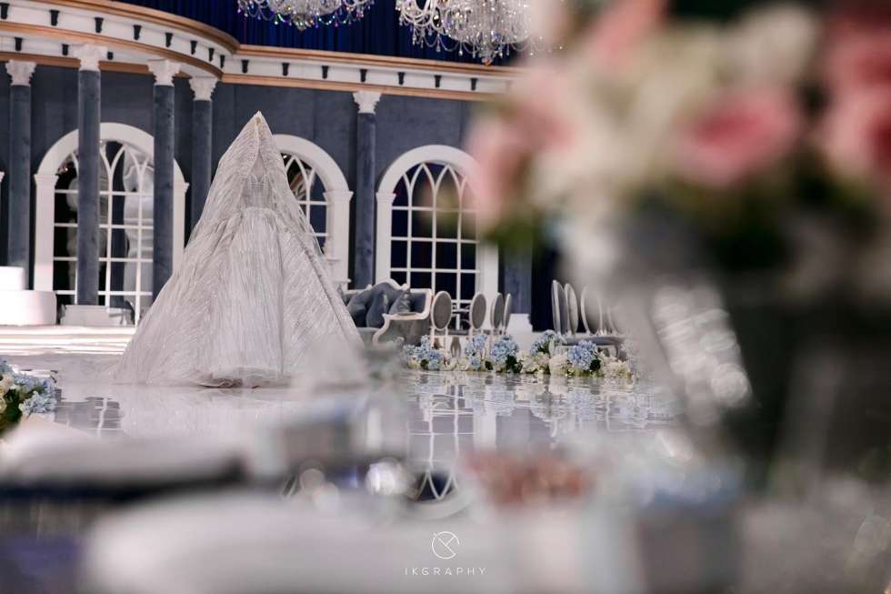 حفل زفاف بثيم القلعة الزرقاء في قطر