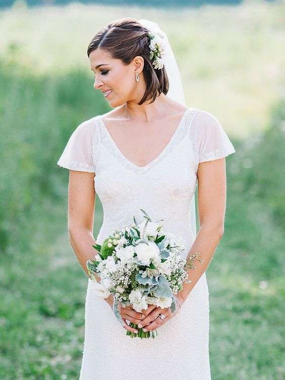 Beautiful Bridal Hairstyles for Short Hair