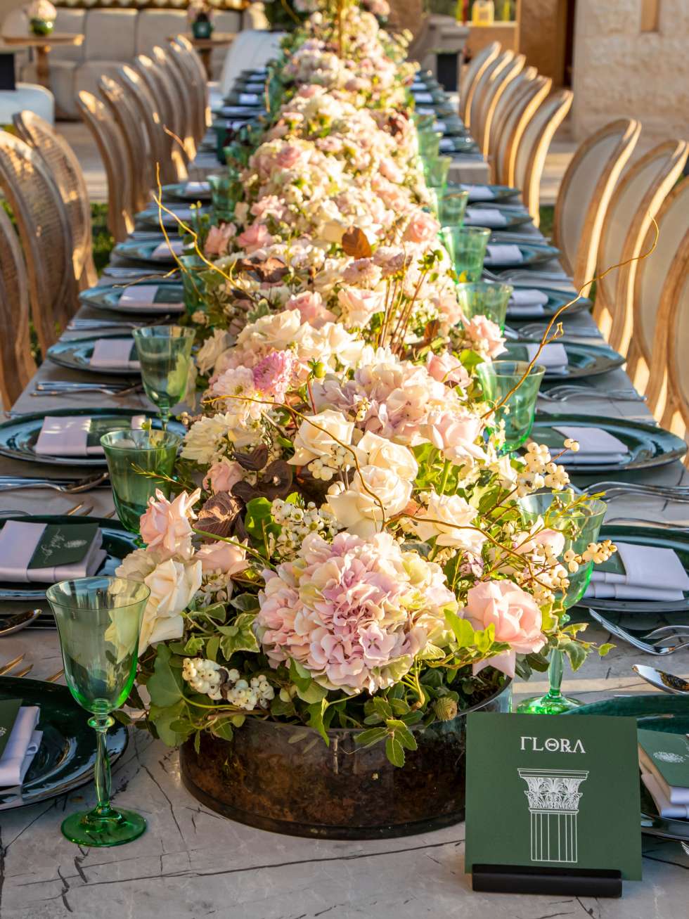 An Ancient Roman Garden Wedding in Amman