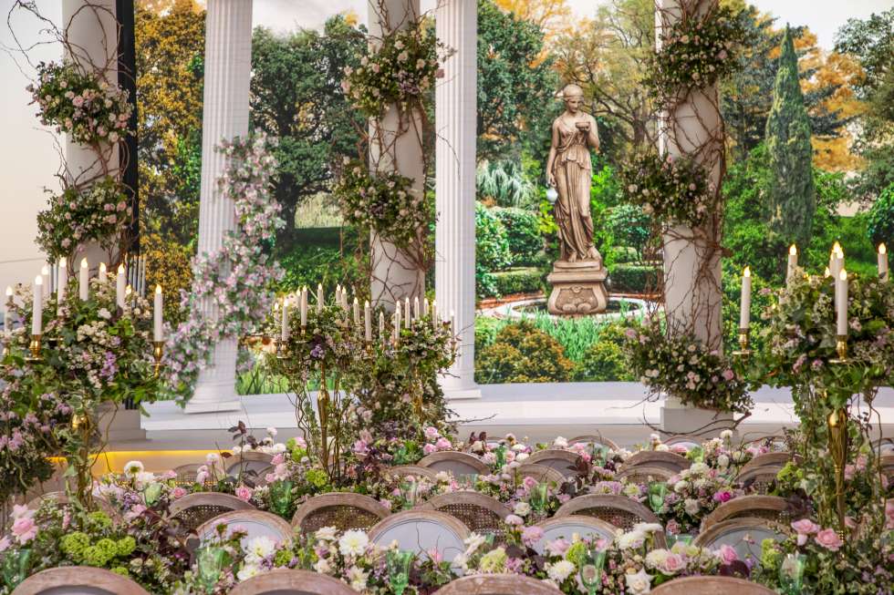 An Ancient Roman Garden Wedding in Amman