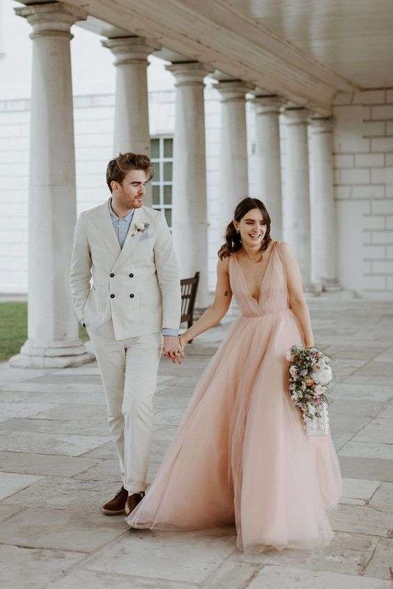 Celebrate Pink October with a Pink Wedding Dress