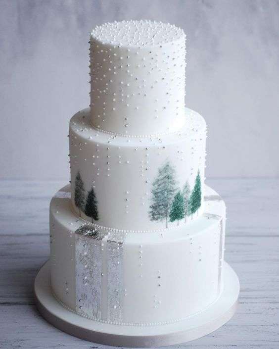 Winter Wedding Cake Ideas