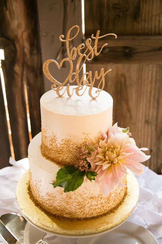 Wedding Cake Trend: Glitter Wedding Cakes