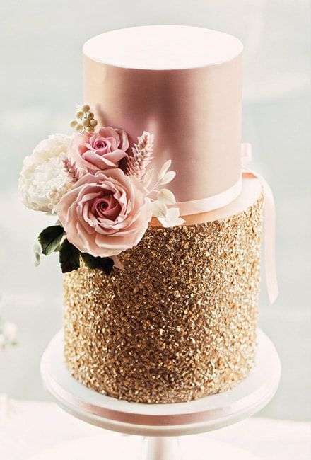 Wedding Cake Trend: Glitter Wedding Cakes