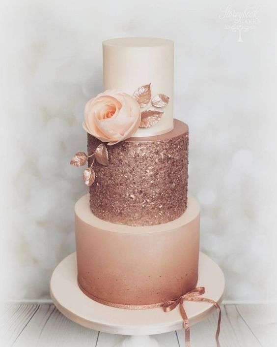 Wedding Cake Trend: Glitter Wedding Cakes