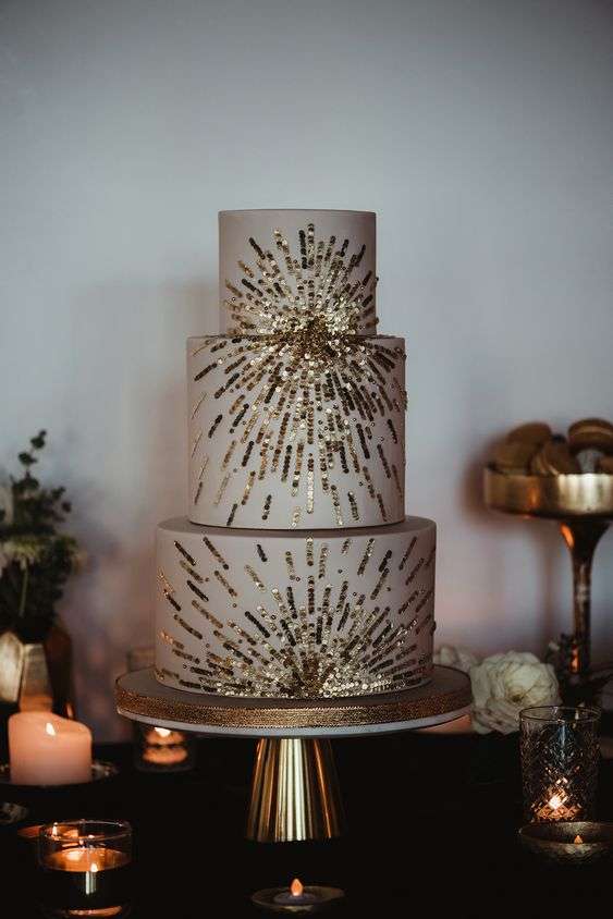 Wedding Cake Trend: Glitter Wedding Cakes