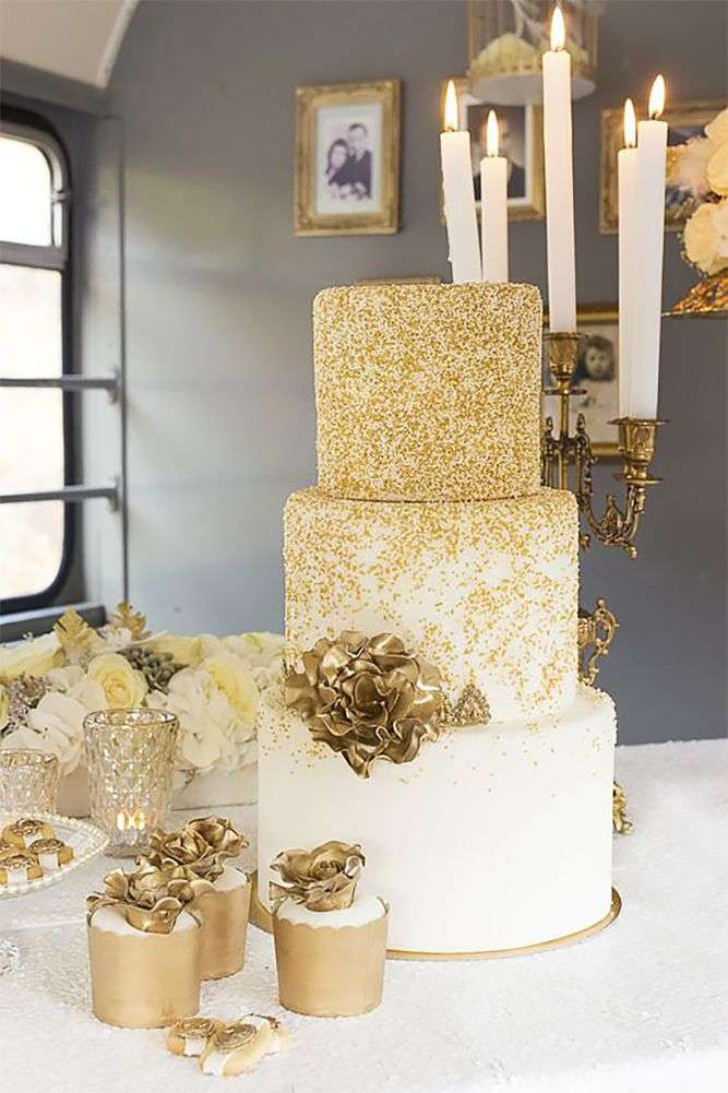 Wedding Cake Trend: Glitter Wedding Cakes