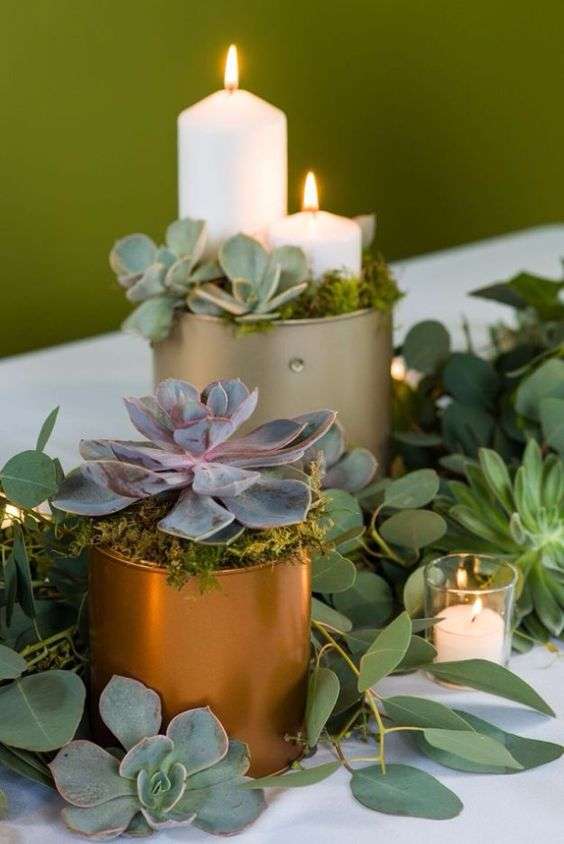 Beautiful Succulent Wedding Centerpieces